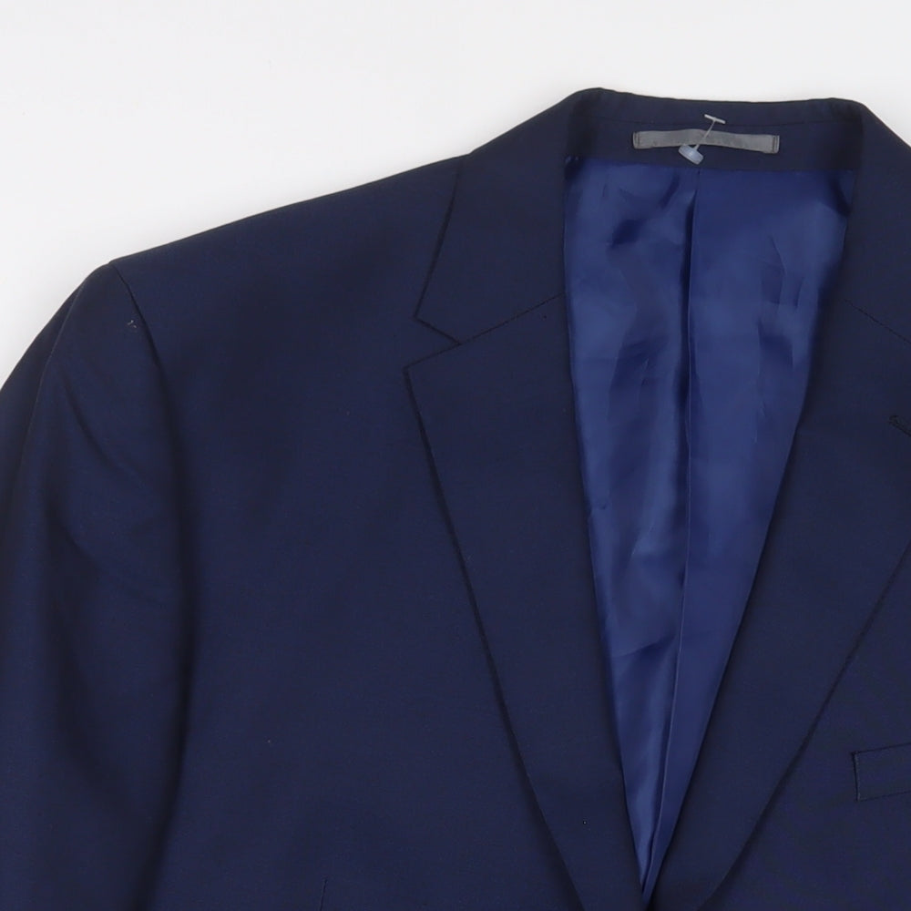 Marks and Spencer Mens Brown Polyester Jacket Suit Jacket Size 44 Regular - Inside Pockets