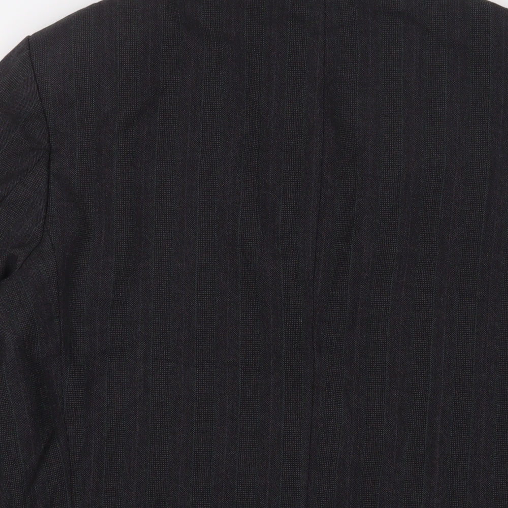 Marks and Spencer Mens Grey Wool Jacket Suit Jacket Size 40 Regular - Inside Pockets