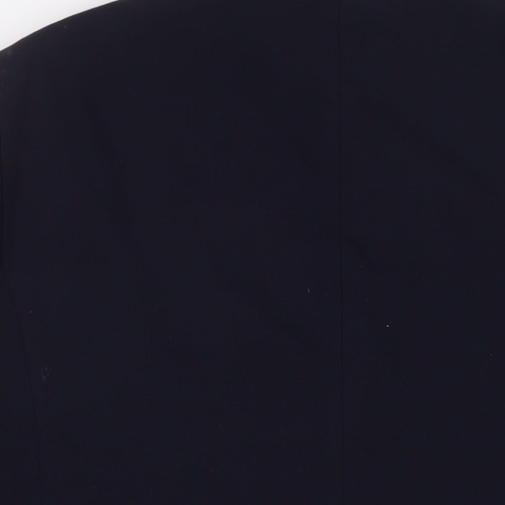 Marks and Spencer Mens Blue Wool Jacket Suit Jacket Size 44 Regular - Inside Pockets