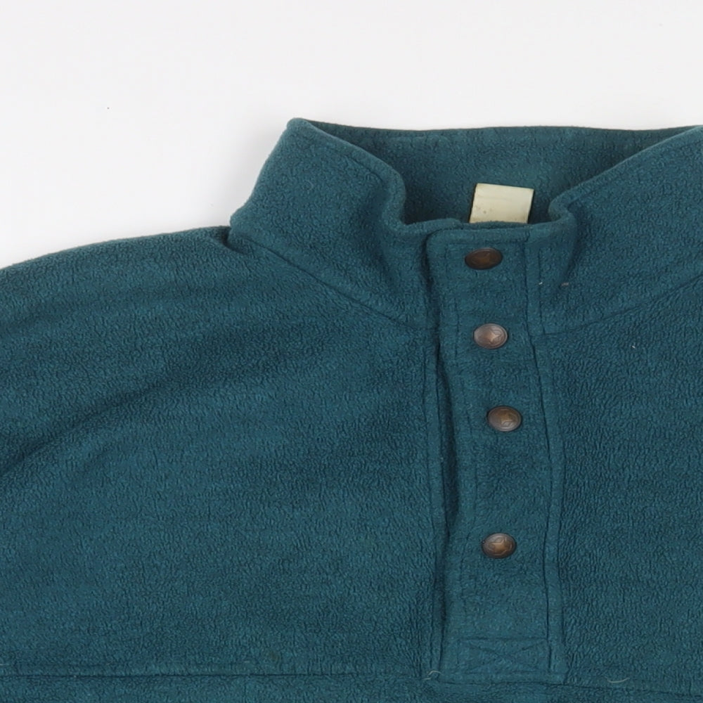 Colmar Womens Blue Polyester Pullover Sweatshirt Size XL Snap - Cropped
