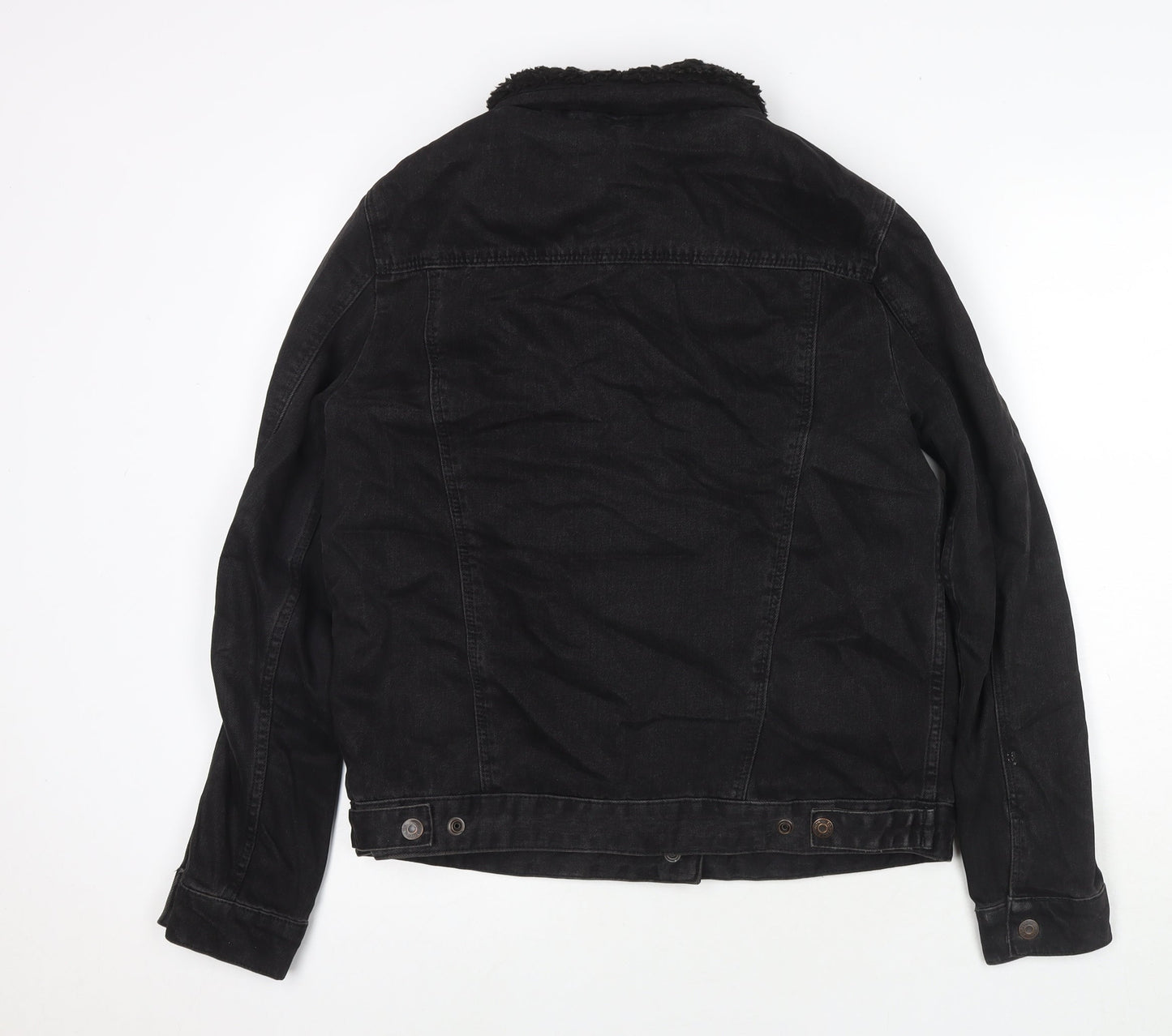 Topshop Womens Black Jacket Size 12 Snap