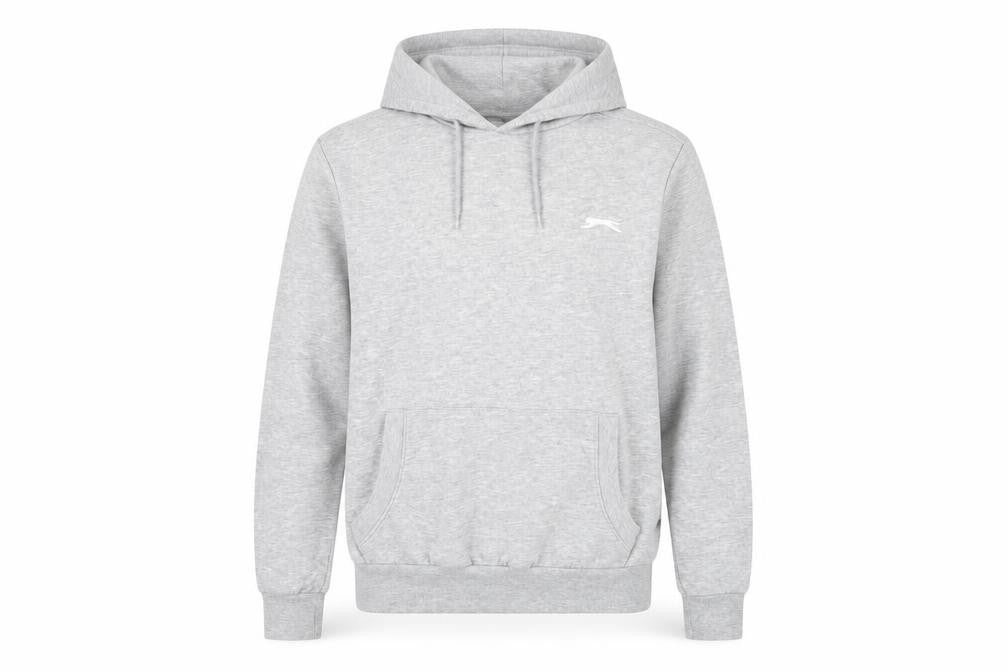 Womens UK S Regular Slazenger Grey Pullover Hoodie
