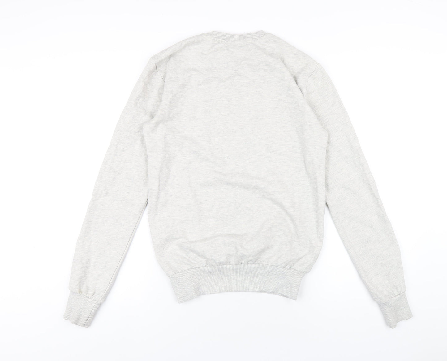 Disney Womens Grey Cotton Pullover Sweatshirt Size XS Pullover - Christmas Mickey Mouse