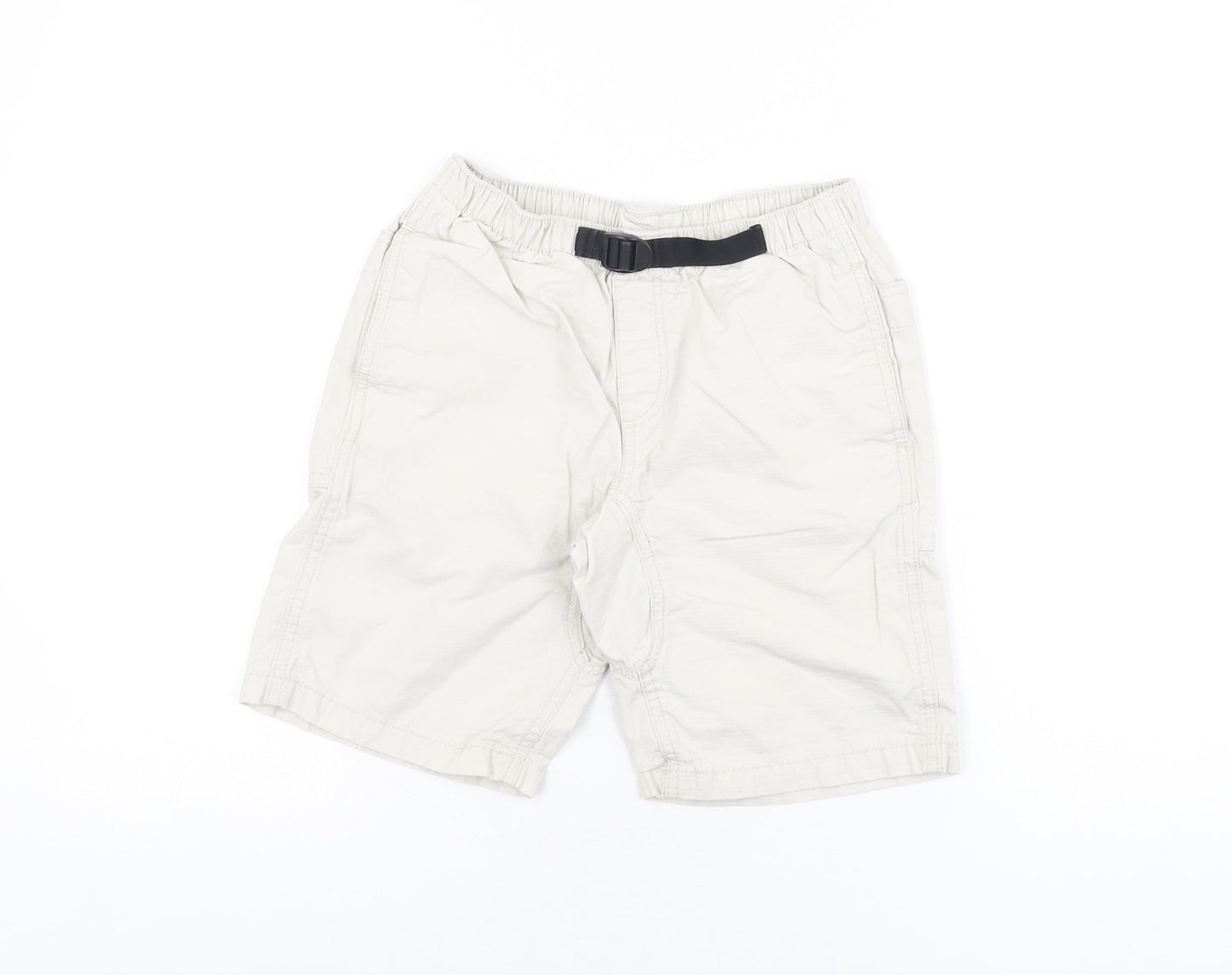 Gap Boys Grey Cotton Bermuda Shorts Size M Regular Tie