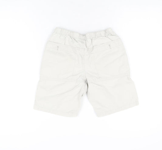Gap Boys Grey Cotton Bermuda Shorts Size M Regular Tie