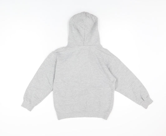 Wrap Apparel Boys Grey Polyester Pullover Hoodie Size 9-10 Years Pullover - Cymru