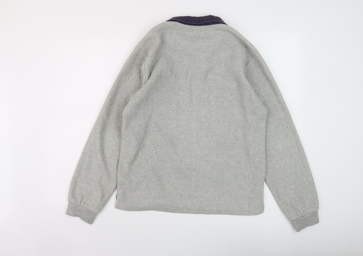 Cotton Traders Mens Grey Polyester Pullover Sweatshirt Size S
