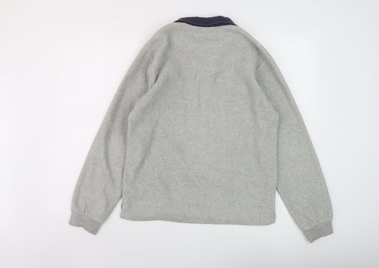 Cotton Traders Mens Grey Polyester Pullover Sweatshirt Size S