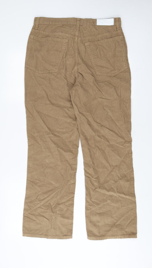 RE/DONE Womens Beige Cotton Trousers Size 30 in L28 in Regular Zip