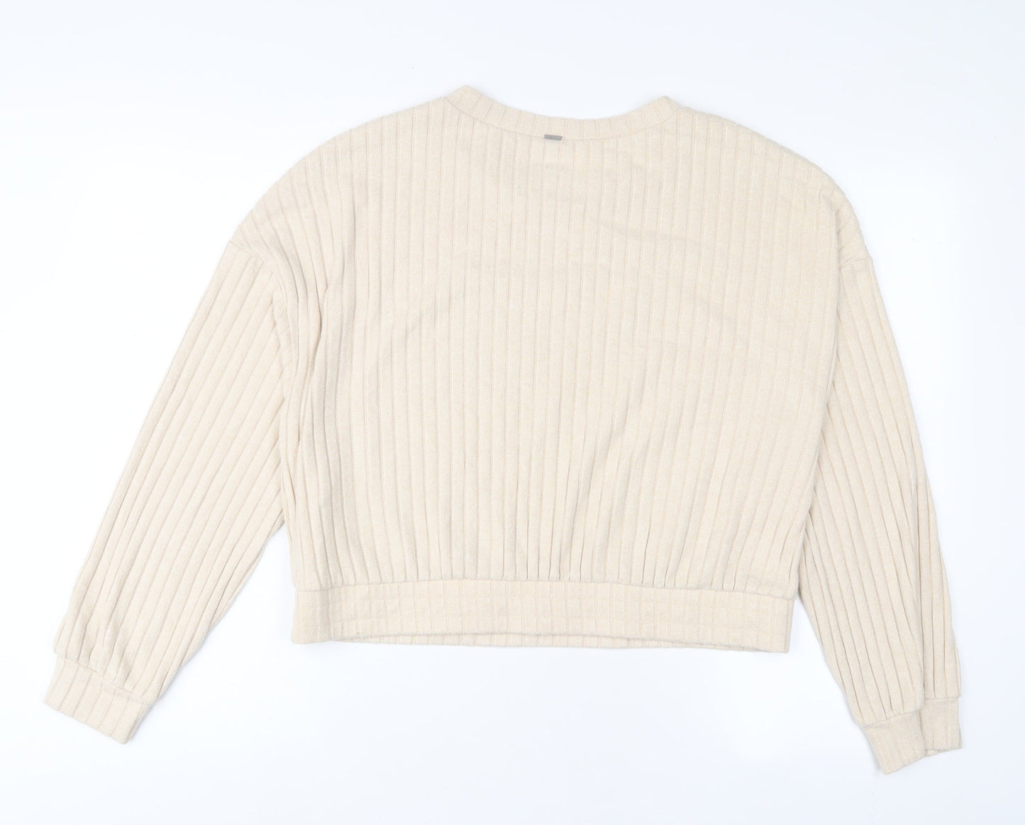 Gilly Hicks Womens Beige Polyester Pullover Sweatshirt Size XL Pullover