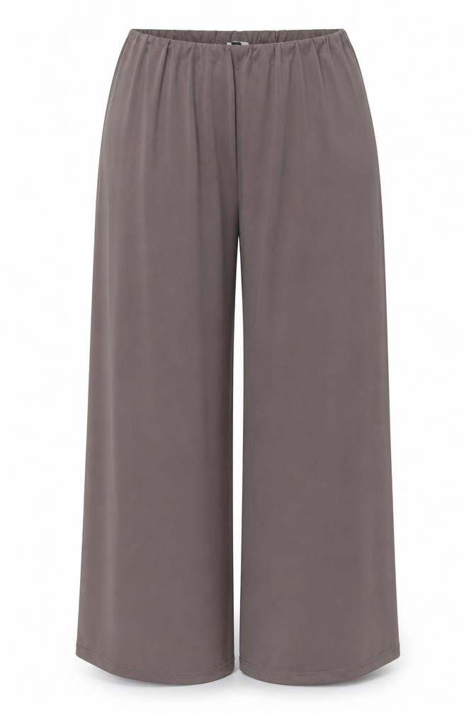 Essentials style Womens Brown Polyester Trousers Size 20 L30 in Regular