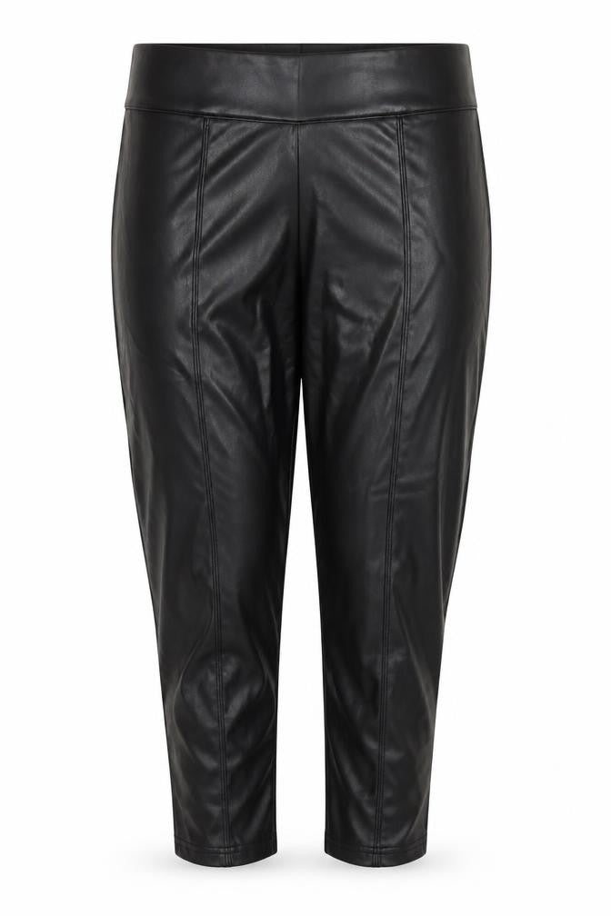 Marks and Spencer Womens Black Polyester Pedal Pusher Trousers Size 20 L27 in Regular