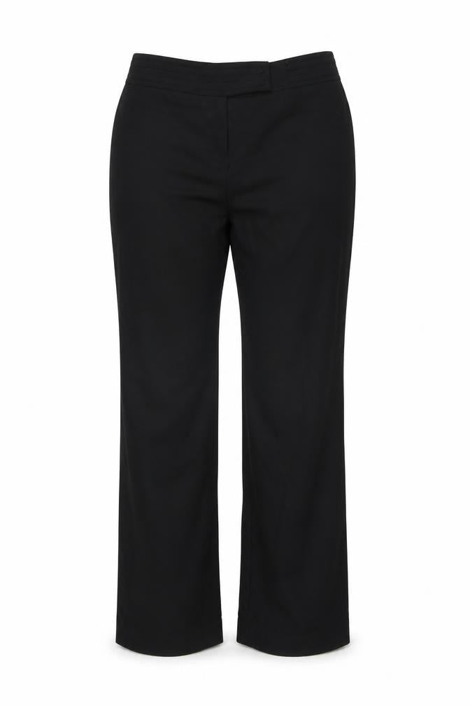 Volonte Womens Black Polyester Trousers Size 16 L29 in Regular Zip