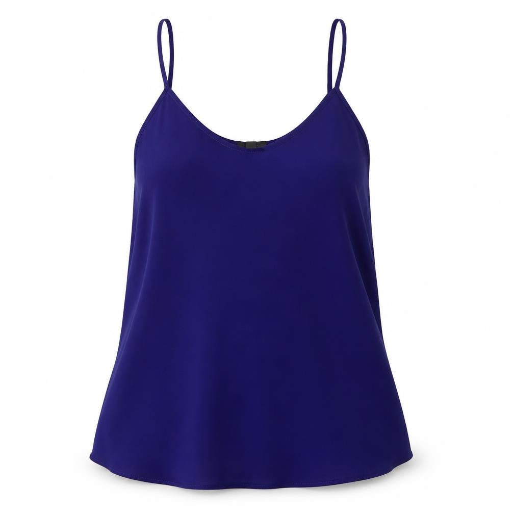 Womens UK Size 10 Topsho[p Blue Polyester Tank