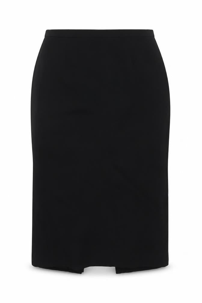 Casual Corner Annex Womens Black Acetate Straight & Pencil Skirt Size 14 Zip - Vented