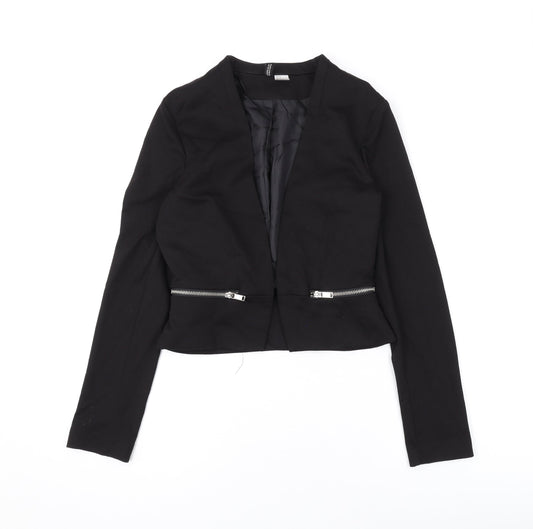 Divided by H&M Womens Black Jacket Blazer Size 8