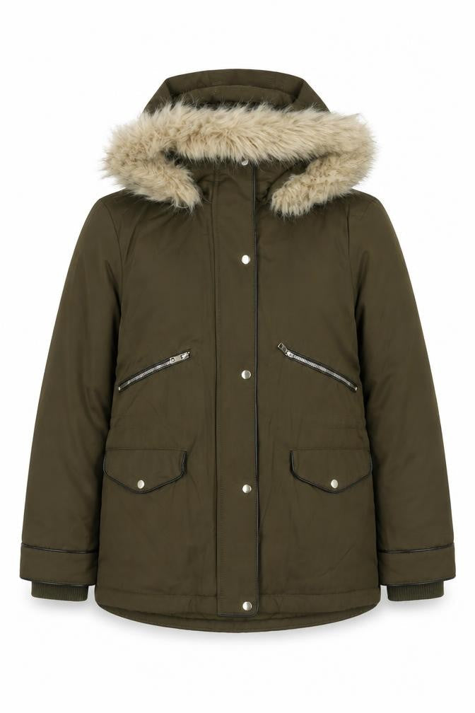 Zara Womens Green Jacket Coat Size M Zip