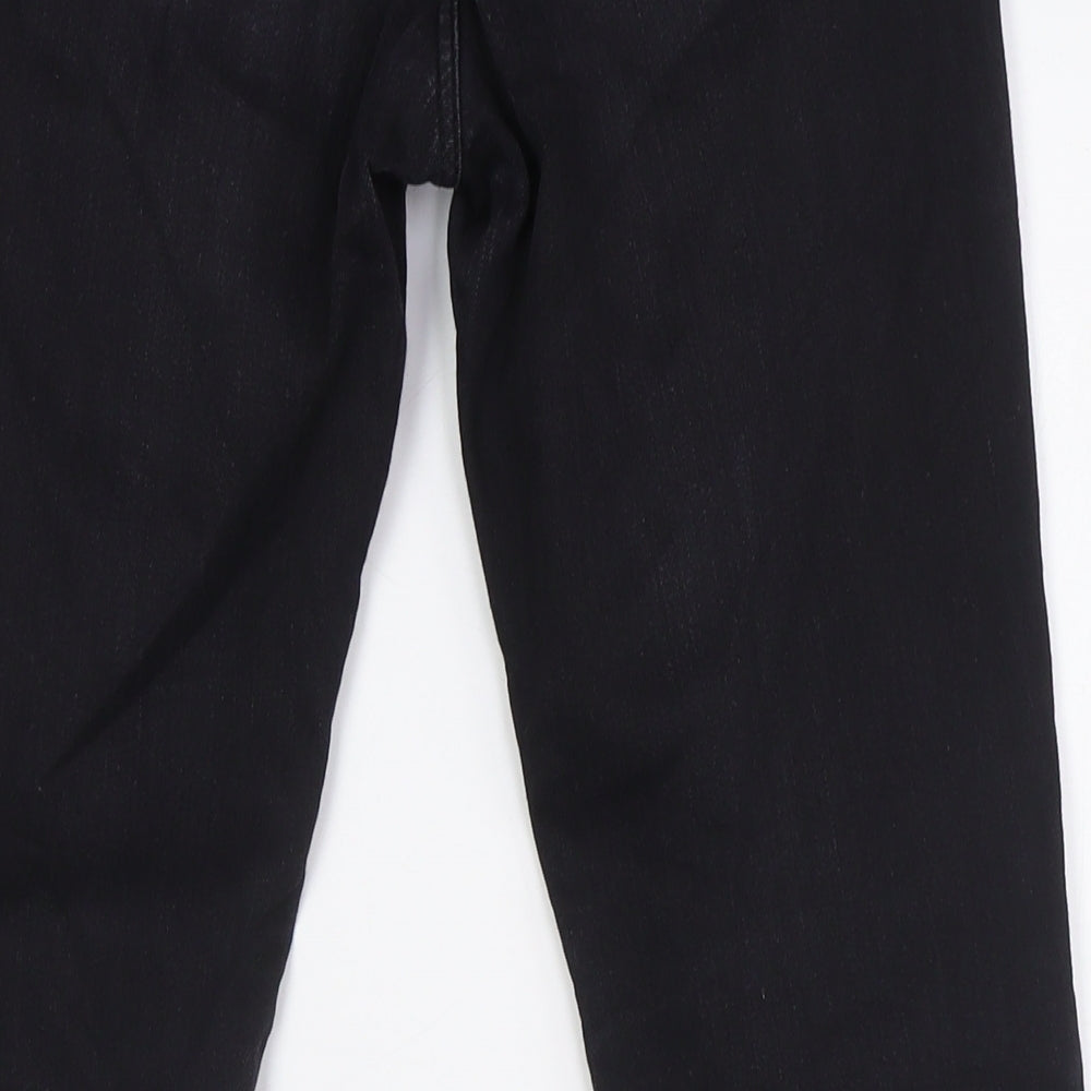 Lee Mens Black Cotton Skinny Jeans Size 27 in L30 in Regular Zip