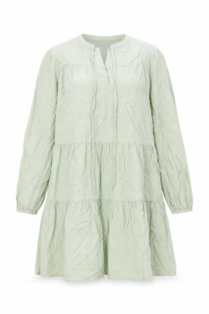 Marks and Spencer Womens Green Lyocell Shift Size 12 V-Neck Pullover