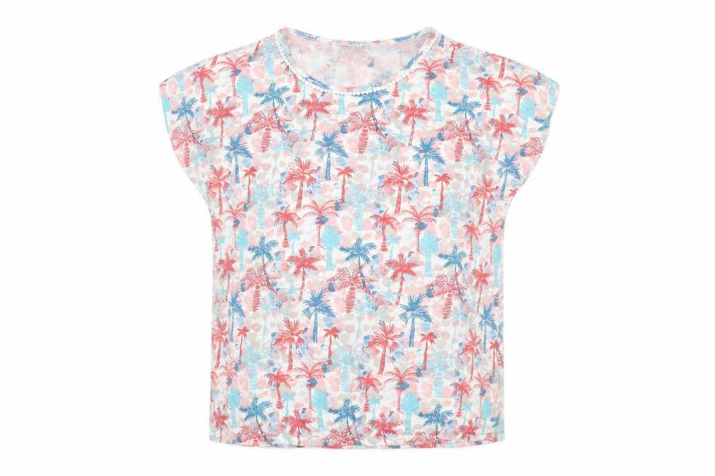 Womens UK Size 14 EWM Multicoloured Cotton Blouse