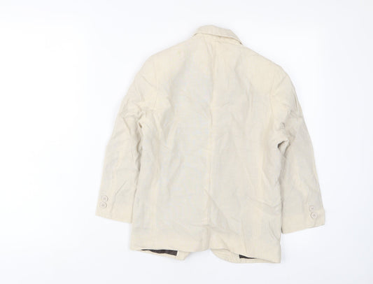Autograph Boys Beige Jacket Blazer Size 8 Years Button