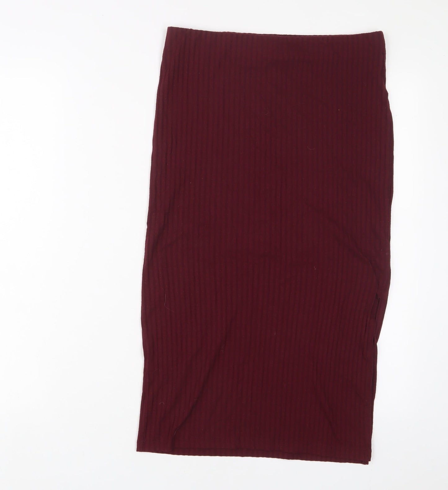 FOREVER 21 Womens Red Polyester A-Line Skirt Size L