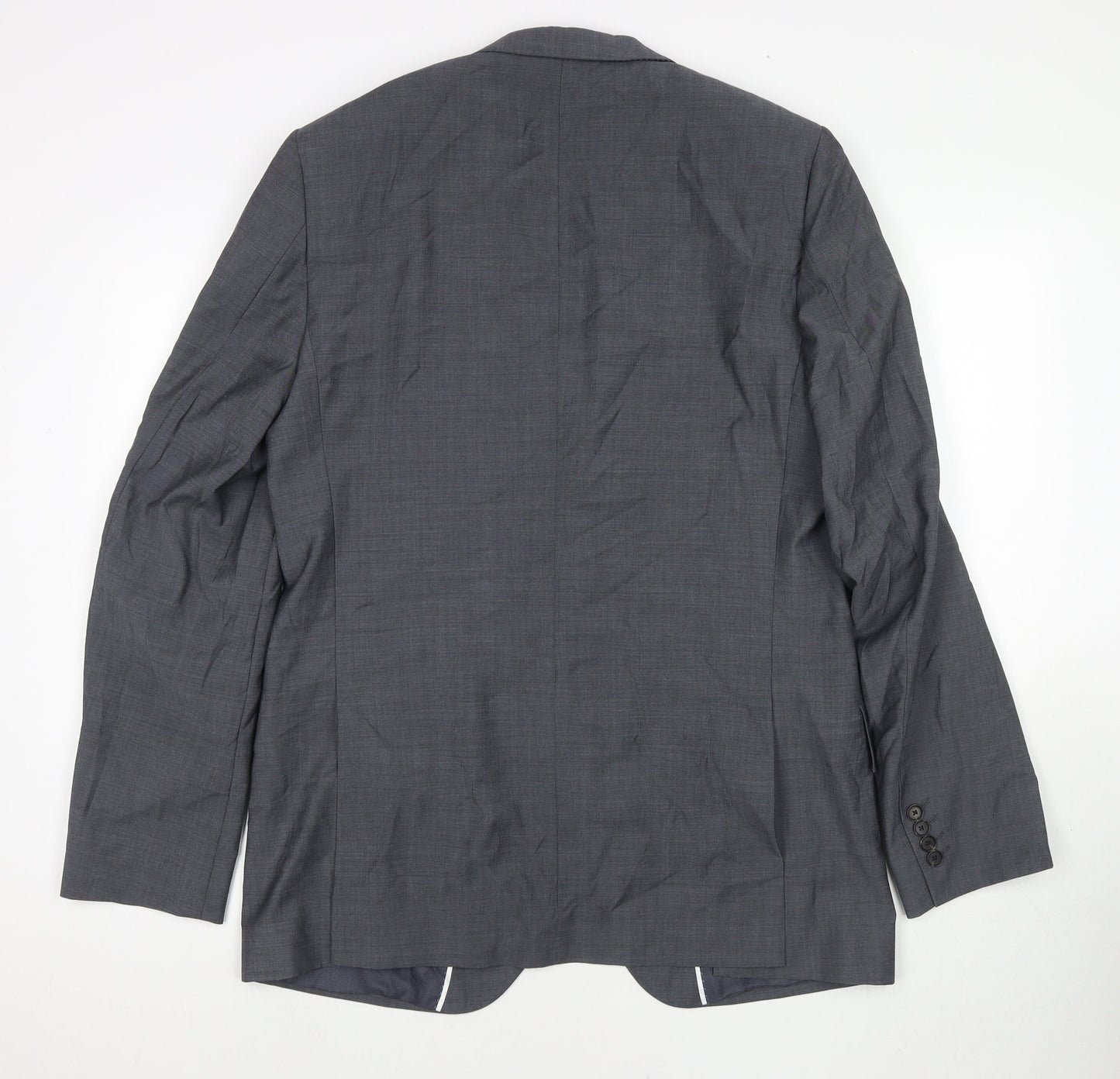 Marks and Spencer Mens Grey Wool Jacket Suit Jacket Size 42 Regular
