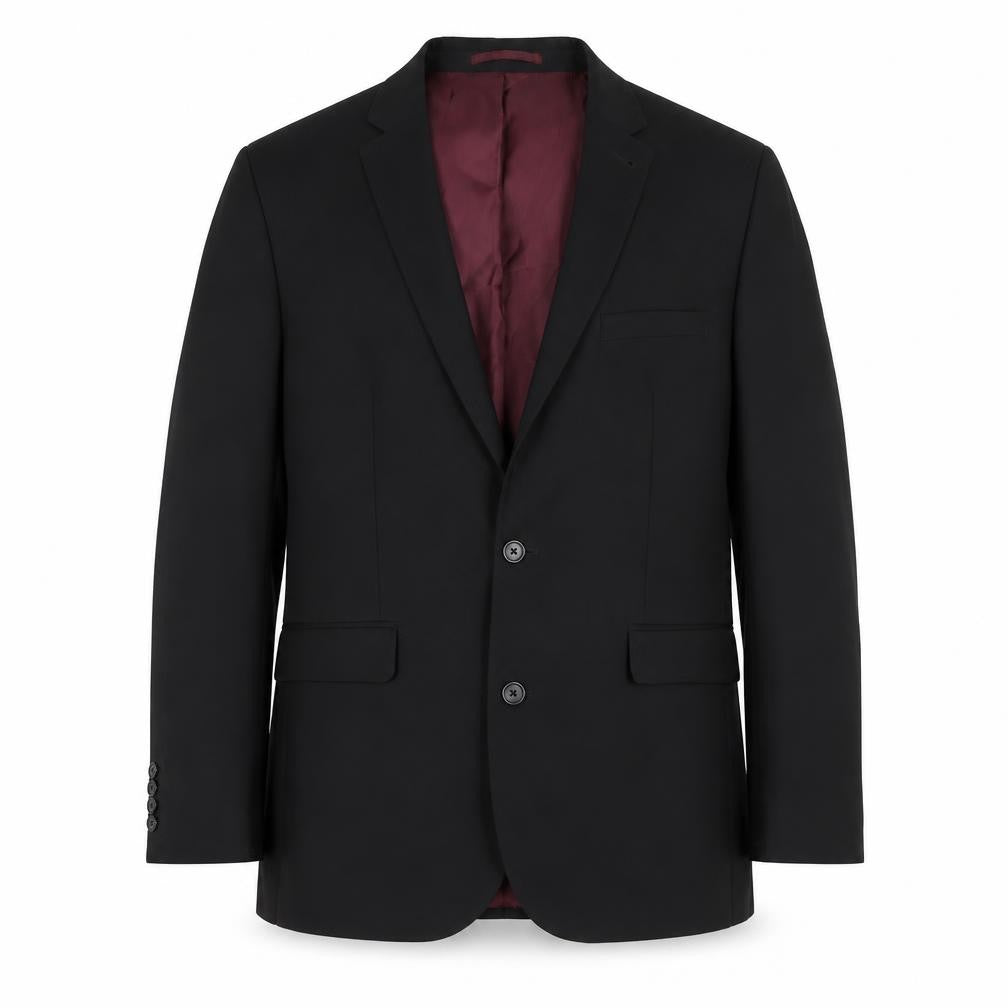 Mens 42 Chest Regular Fellini Black Two-Button