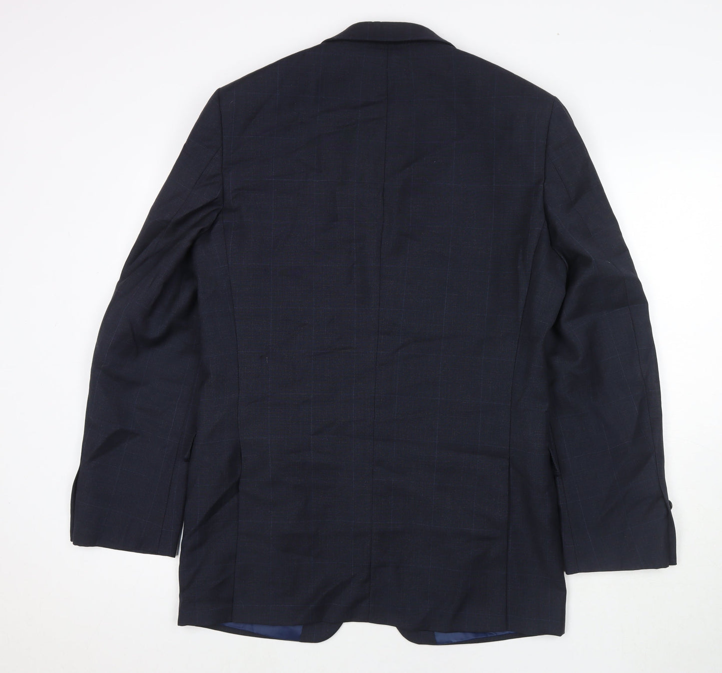 Marks and Spencer Mens Blue Polyester Jacket Suit Jacket Size 40 Regular
