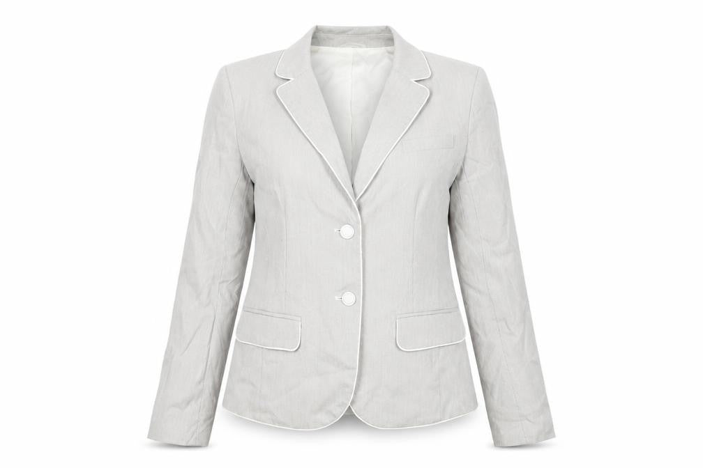Gap Womens Grey Jacket Blazer Size 6 Button