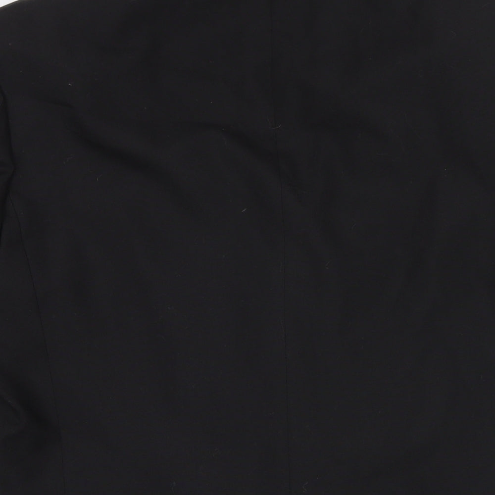 Marks and Spencer Mens Black Polyester Jacket Suit Jacket Size 38 Regular