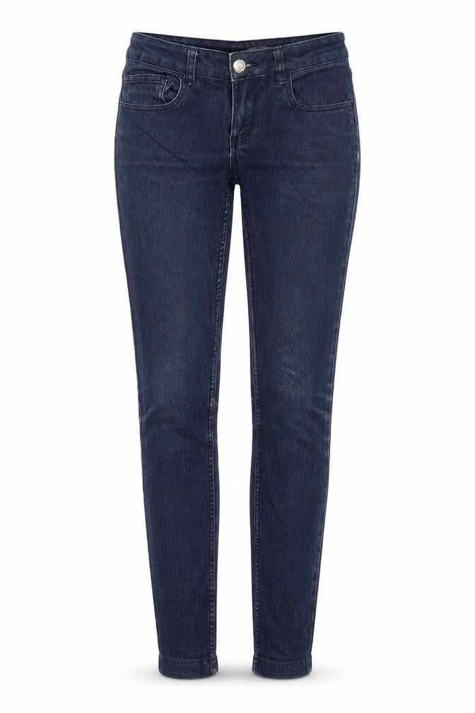 Skinny Womens Blue Polyester Blend Skinny Jeans Size 28 in L32 in Regular Zip