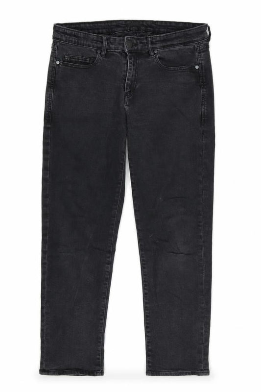 Baukjen Mens Grey Cotton Blend Straight Jeans Size 29 in L26 in Regular Zip