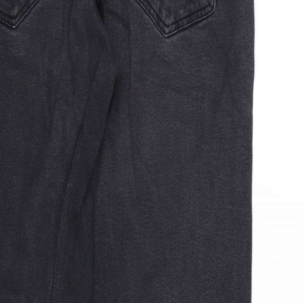 Baukjen Mens Grey Cotton Blend Straight Jeans Size 29 in L26 in Regular Zip