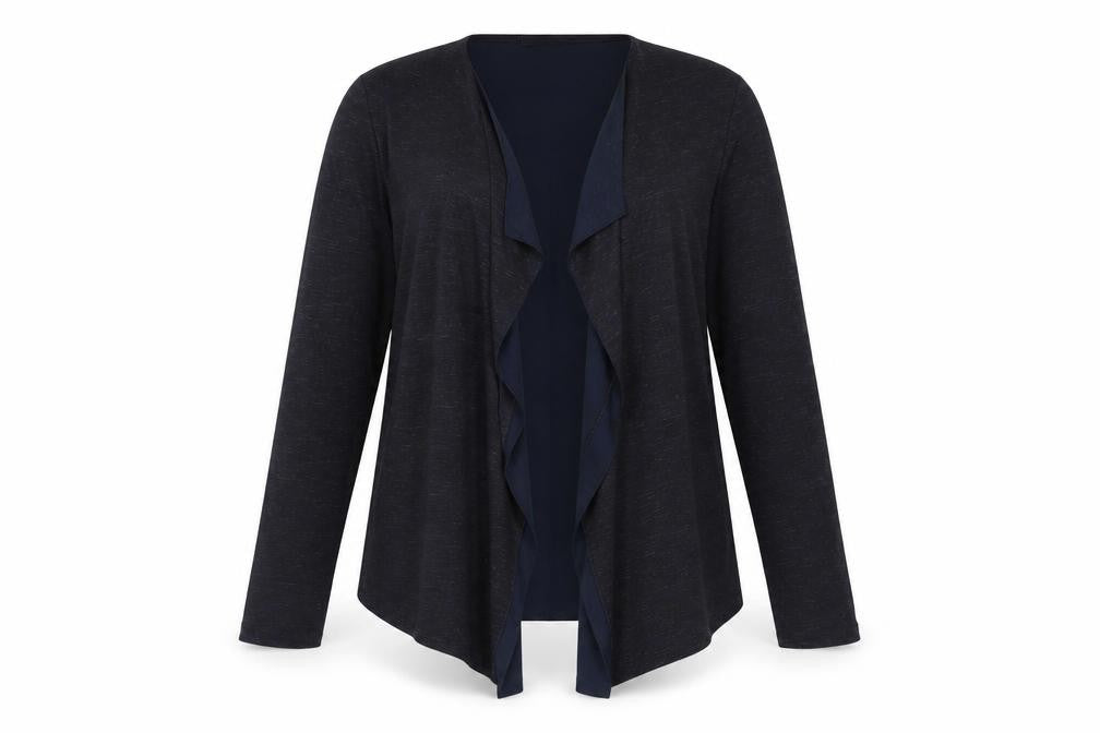 Bonita Womens Blue V-Neck Viscose Cardigan Jumper Size S