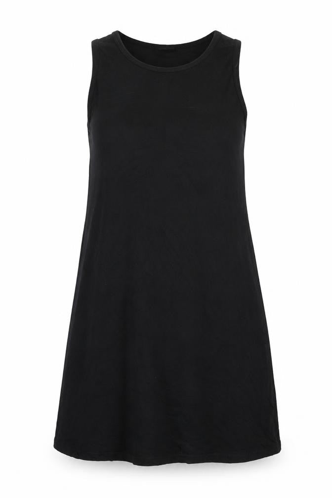 Marks and Spencer Womens Black Viscose A-Line Size 8 Boat Neck Pullover