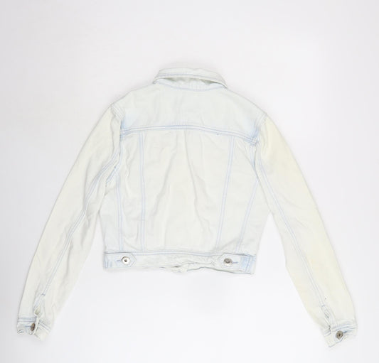 Lipsy London Womens Ivory Jacket Size S Button