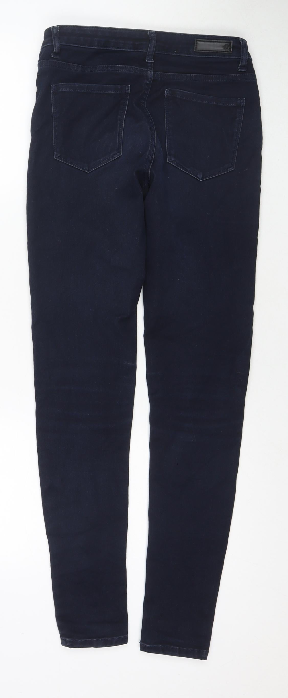 Pieces Womens Black Cotton Skinny Jeans Size S L29 in Regular Zip