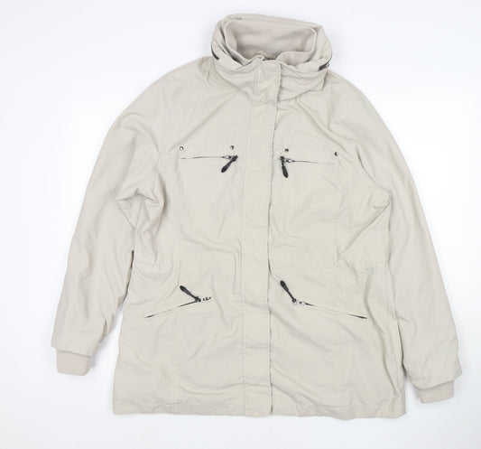 Snowdonia Womens Beige Jacket Size 16 Zip
