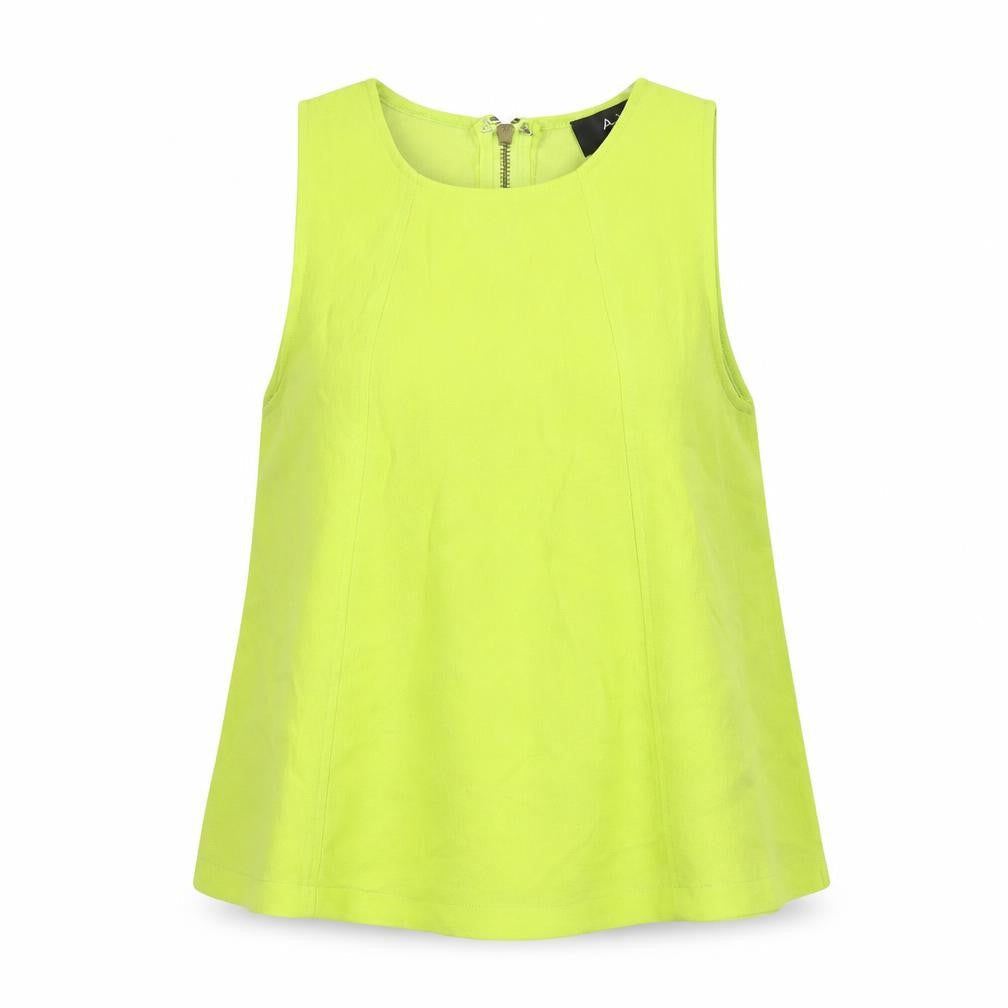 Womens UK Size 12 AX Paris Green Polyester T-Shirt