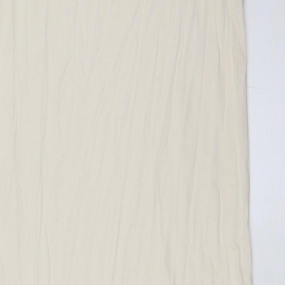Marks and Spencer Womens Ivory Solid Cotton Cami Dress Size 8