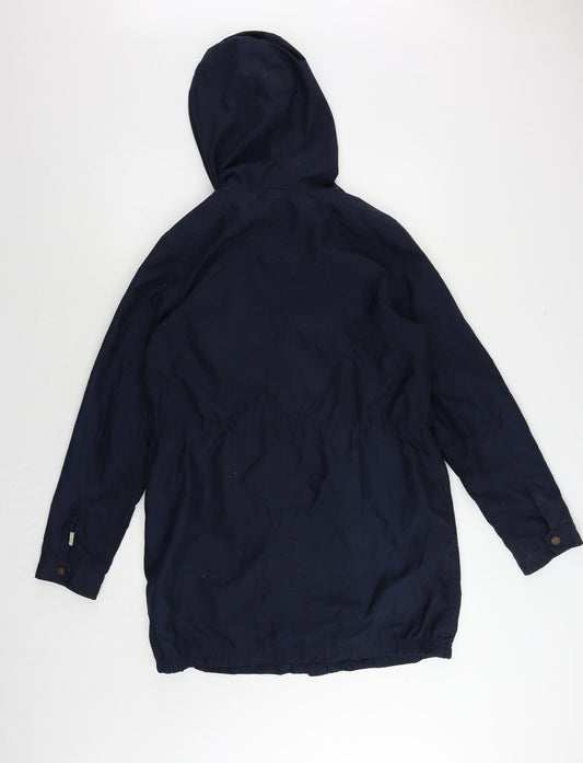 Timberland Womens Blue Jacket Size M Zip - Vintage Hooded
