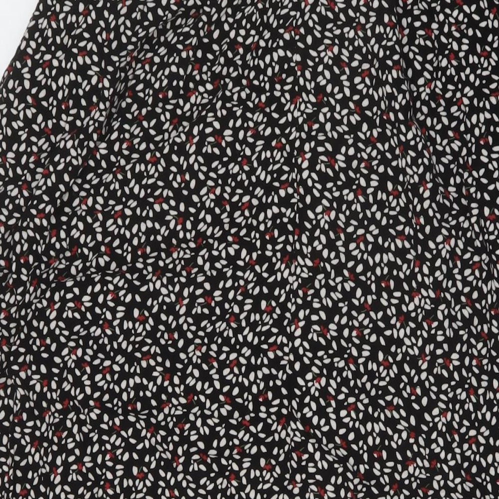 John Lewis Womens Multicoloured Geometric Viscose A-Line Skirt Size 12
