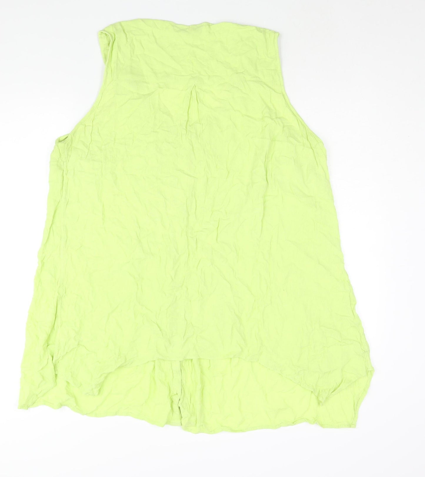Arcadia Womens Green Viscose Camisole Blouse Size 28 Scoop Neck