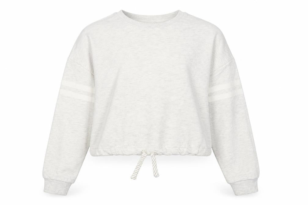 Marks and Spencer Girls Grey Cotton Pullover Sweatshirt Size 15-16 Years Pullover