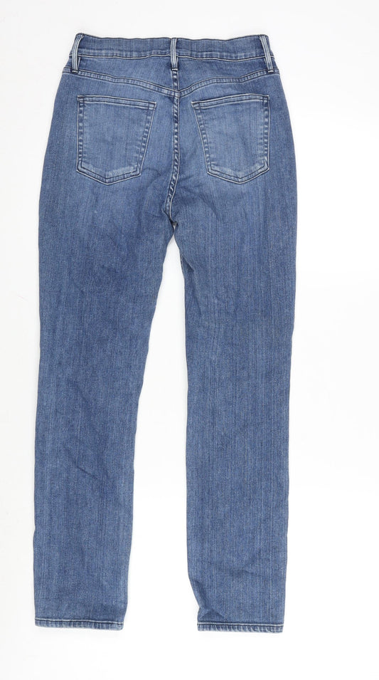 NYC Womens Blue Cotton Blend Straight Jeans Size 26 L27 in Regular Zip