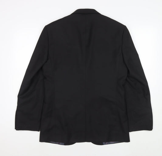 Taylor & Wright Mens Black Polyester Jacket Suit Jacket Size 38 Regular