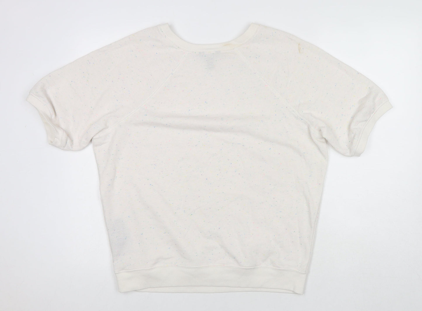 Buffalo by David Bitton Mens White Cotton Pullover Sweatshirt Size M - Spotted Pattern