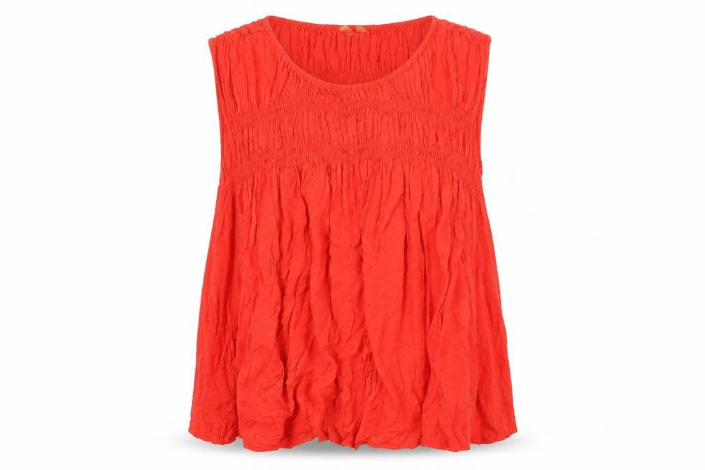 Womens UK Size L Gap Red Viscose T-Shirt