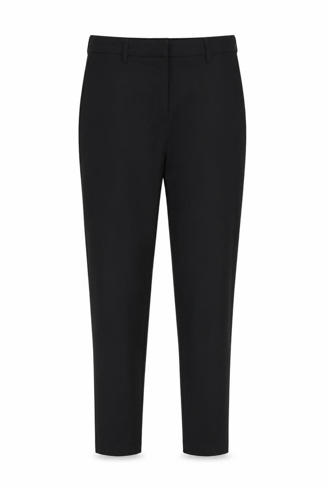 Marks and Spencer Womens Black Polyester Trousers Size 12 L27.5 in Regular Zip